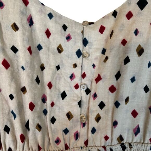 THML Ruffle Sleeve Smocked Midi Dress - Picture 9 of 11